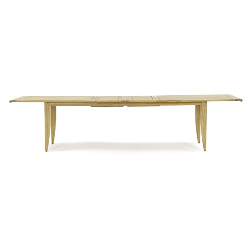 15978  laguna teak extension table side view on white background