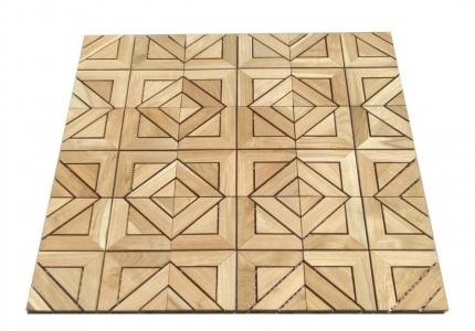 18044 Diamond Type E Floor Tile showing one carton of 9 tiles measuring 9 sq ft on a white background