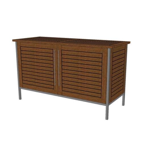  28225 Vogue Sideboard showing both doors closed angled front view on white background