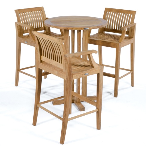 Laguna 4 pc Teak Pub Set | Westminster Teak