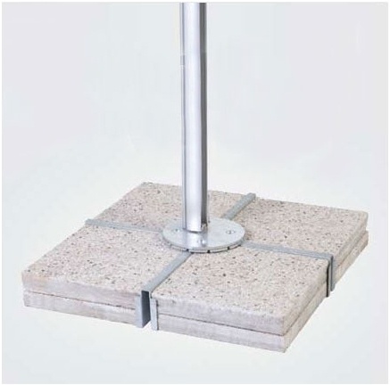 spbpvra paver base without aluminum cover on white background