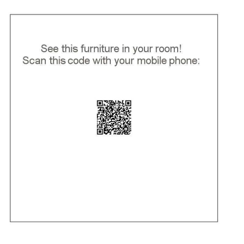 11916 Surf Folding Side Chair AR QR Code on white background