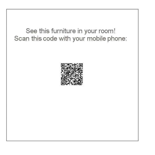 15435 Grand Hyatt 4 ft Teak Table  AR QR Code on white background