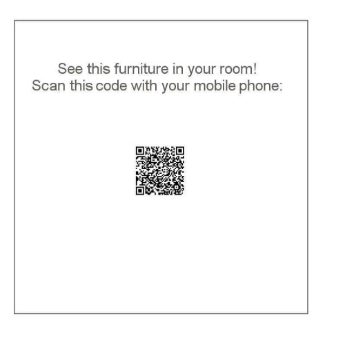 15623S Barbuda 4 foot Table AR QR Code on white background