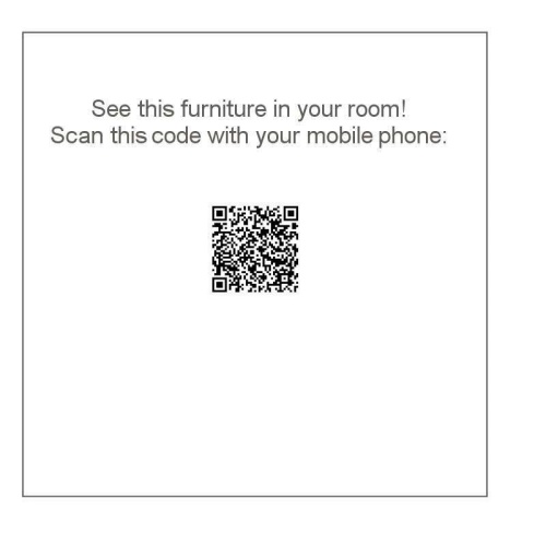 25025 Vogue Extension Table AR QR Code on white background