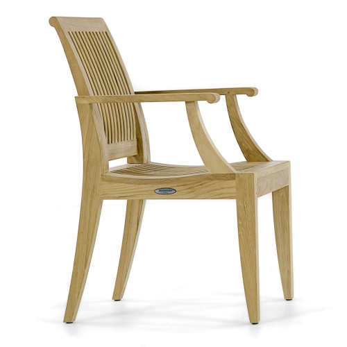 70559 Grand Hyatt teak armchair right side view on white background