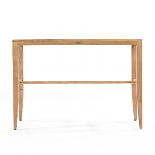 70648 Laguna Vogue teak rectangular table side profile view on white background