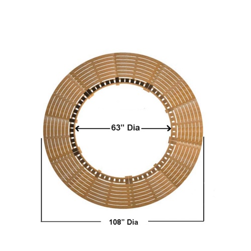 13691ST Buckingham Teak Tree Hugger Bench autocad on white background