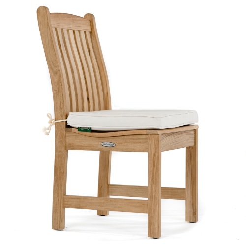 11315 Veranda Side Chair with optional seat cushion in angled side view on white background