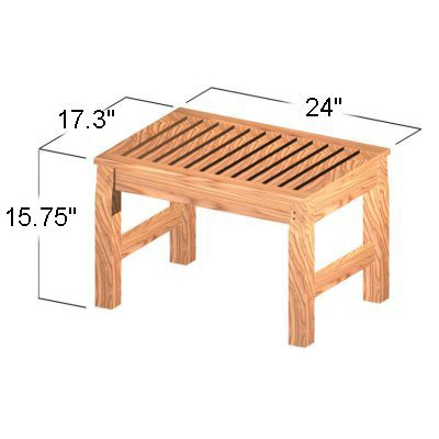 70522 Martinique teak backless stool autocad on white background