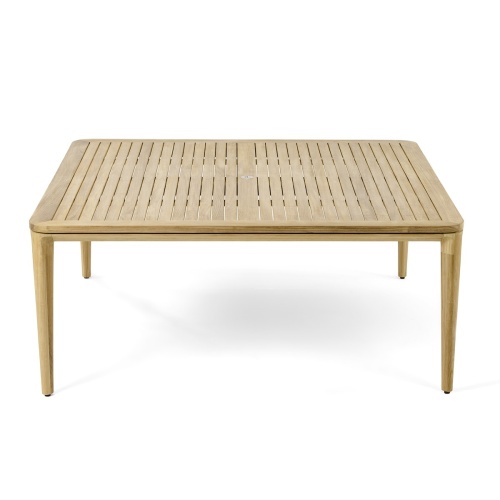 70878 Veranda square teak dining table on white background