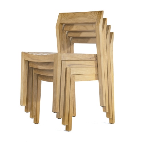 70695 Vogue Horizon teak dining side chair autocad view on a white background