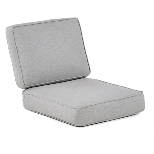 12152DP Laguna Teak Lounge Chair Cushion in Natte Grey on white background