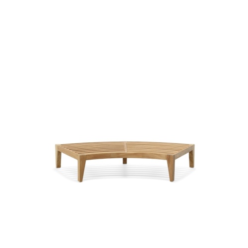 13342DP Kafelonia Backless Sofa Section Teak Frame front view on white background