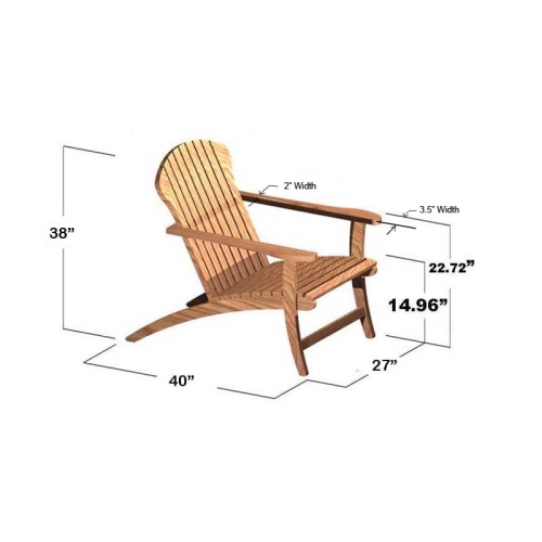 Teak Adirondack Chair | Westminster Teak