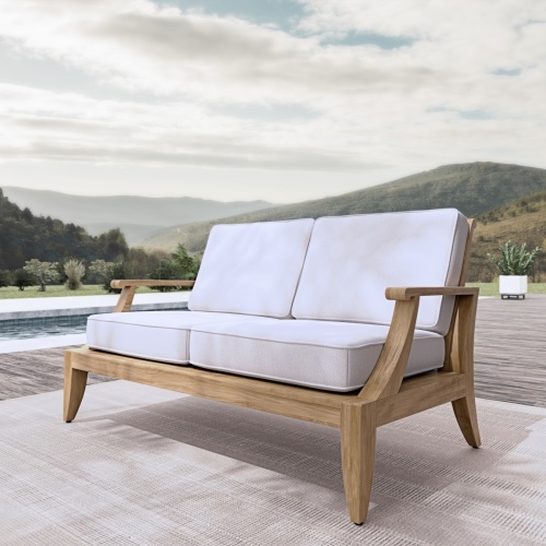 Laguna Love Seat with Sunbrella Cushions - Picture D