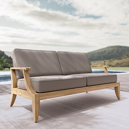 Laguna Teak Sofa with Sunbrella Cushions - Picture B