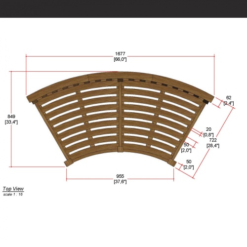 Kafelonia Round Sofa Section - Picture M