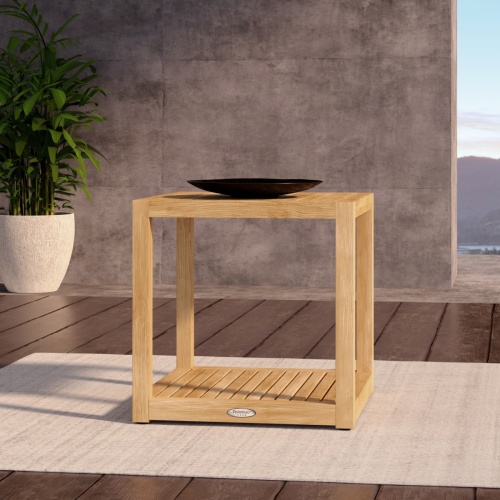 Maya Teak Side Table - Picture A