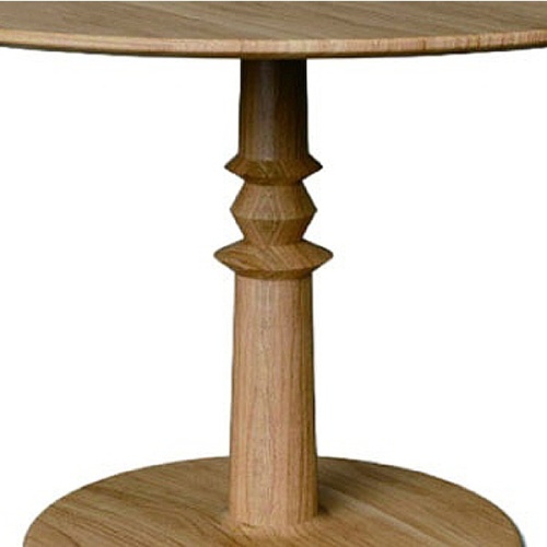 4 ft Dahlia Round Teak Dining Table Leg - Picture A