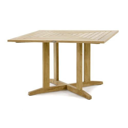 Pyramid 48 in Square Teak Outdoor Dining Table - Picture A