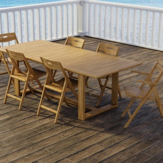 Horizon Surf Dining Set for 6