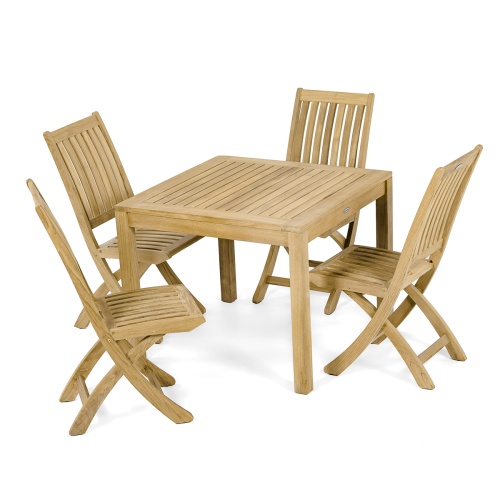 5 pc Teak Barbuda Dining Set - Picture A