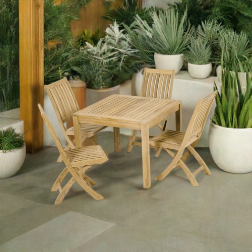 5 pc Teak Barbuda Dining Set - Picture B