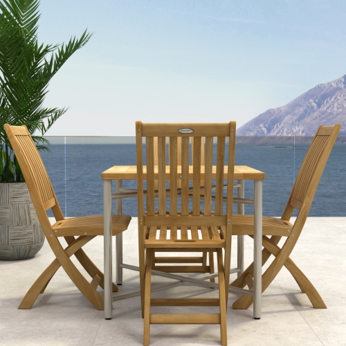 Odyssey Square Barbuda Teak Dining Set - Picture C