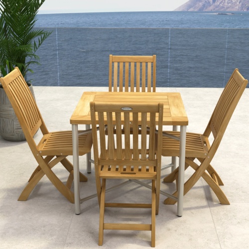 Odyssey Square Barbuda Teak Dining Set - Picture D