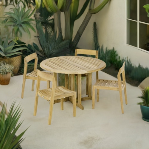 Barbuda Horizon Teak Dining Set - Picture A