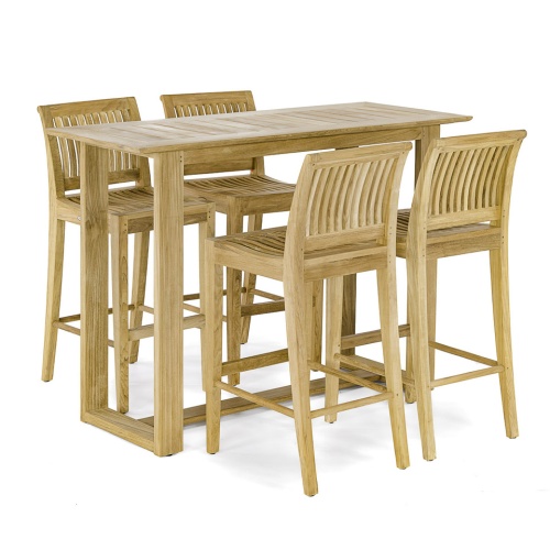 Laguna Horizon Teak Bar Set - Picture A