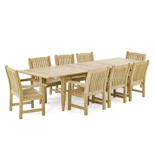 Grand Laguna Veranda 9 pc Teak Dining Set - Picture B