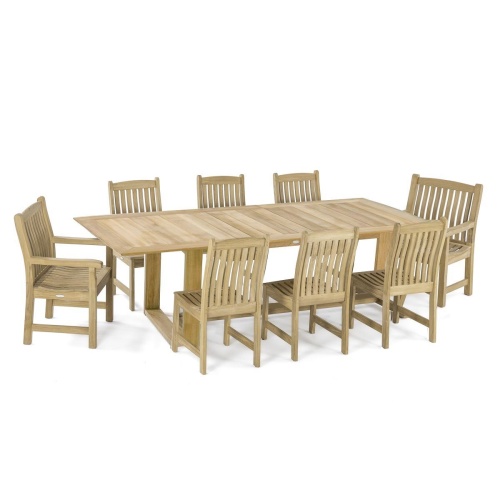 9 pc Horizon Veranda Teak Dining Set - Picture B